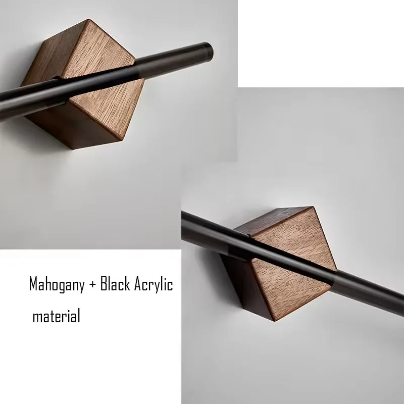 Wood Towel Rack shelves Hanger Bath Towel Holder Wall Hanging Towel Bar Space Aluminum Bathroom Shelf Kitchen Storage Rack