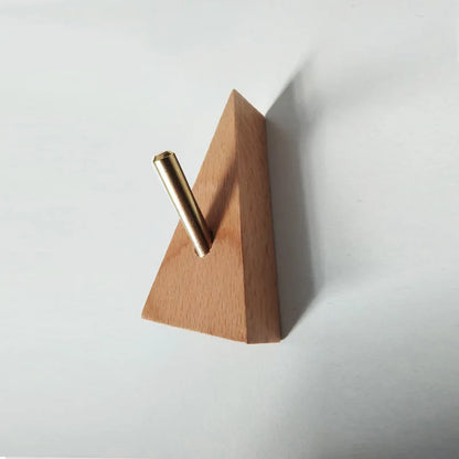 Wooden Clothes Hanger Wall Mounted Coat Hook Natural Wood Decorative Key Holder Hat Scarf Handbag Storage Hanger Bathroom Rack